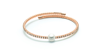Bracciale Kiara Donna Basic Pearl in Ottone Cristallo KBRD1437R